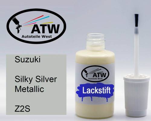 Suzuki, Silky Silver Metallic, Z2S: 20ml Lackstift, von ATW Autoteile West.